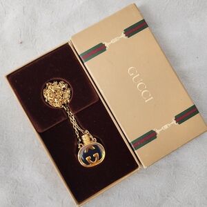 Auth Gucci GG Interlocking Bottle Pendant Necklaces